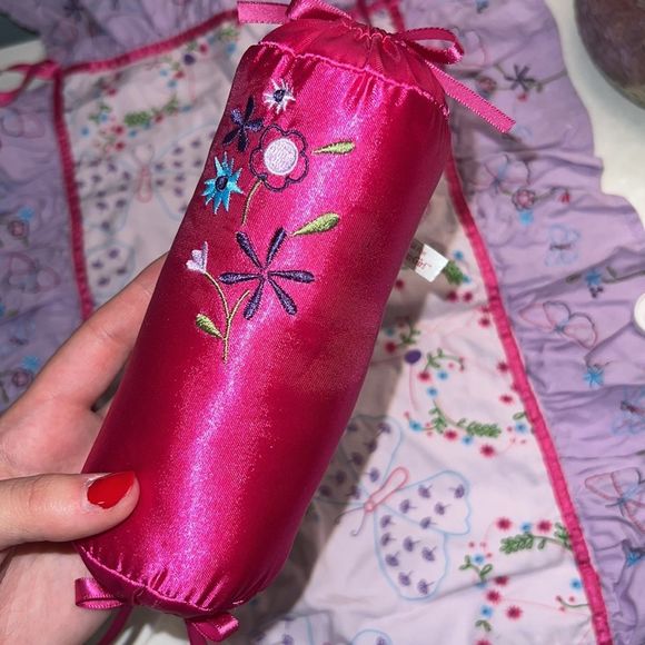 American Girl BUTTERFLY BEDDING Top Sheet Bedspread 3 Pillows Pillowcase - Picture 4 of 7